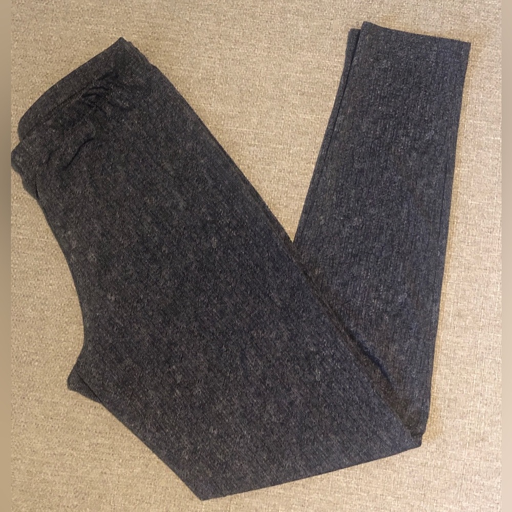 Clara Sun Woo Denim Print Slim Legging Black M